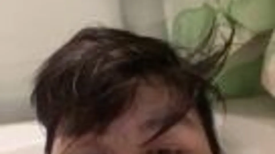 Chubby Asian Masturbates in Bathtub