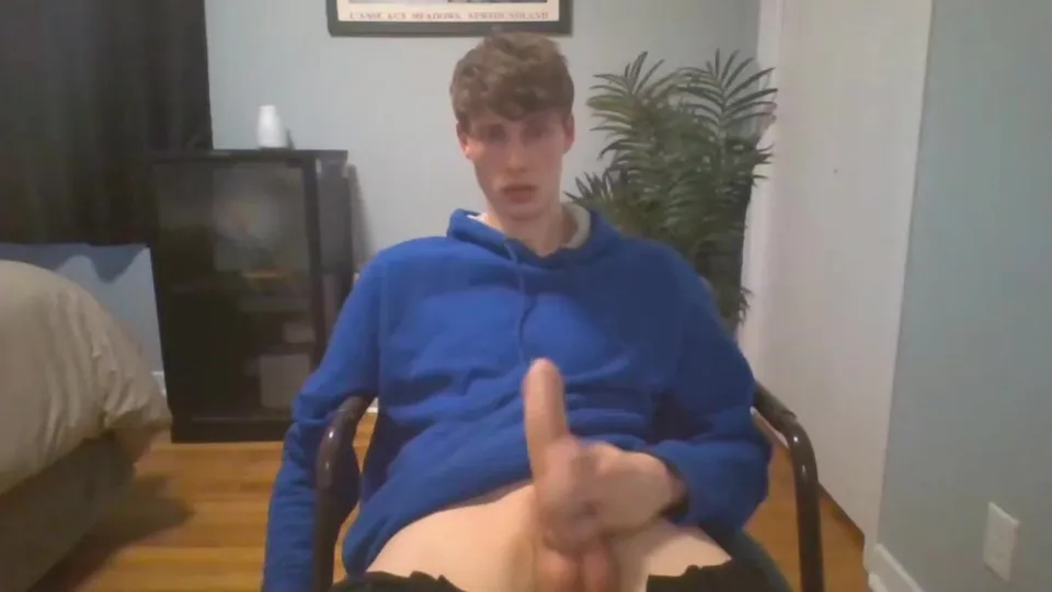 Tall Twink Jerks Off Massive 10 Inch Cock