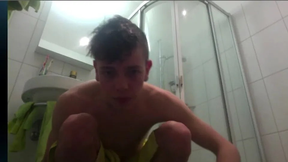 19 Years old str8 wank in Bathroom for his girl 2 - ThisVid.com
