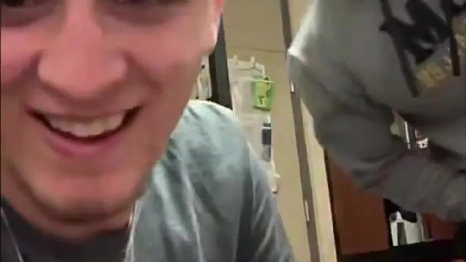 2 handsome school boys shows ass on live gayporn