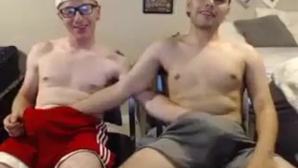 2 STR8 guys fooling around with each other on cam