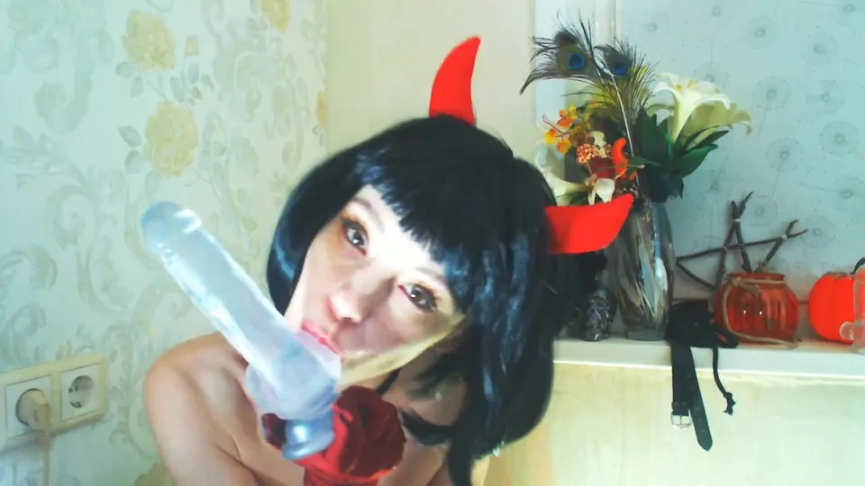 Ahegao Blowjob & Dildo Ride to Orgasm