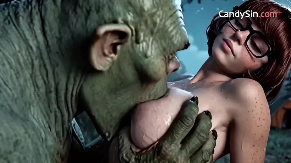 3D Daphne & Velma Take Monster Cock Deep In The Forest