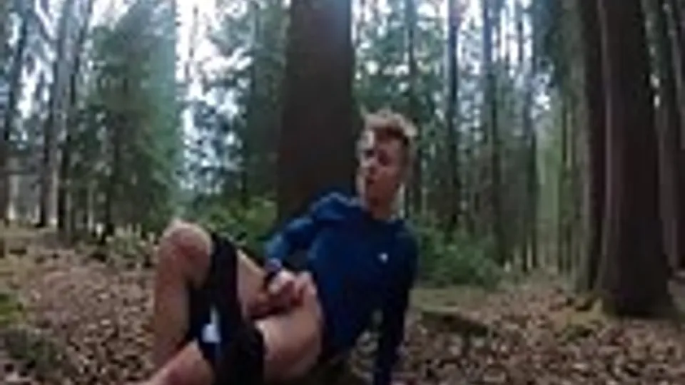 A Cutie Cumming in the Woods -2 ...