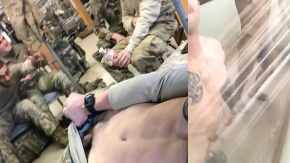 A glimpse inside the soldiers' barracks - ThisVid.com