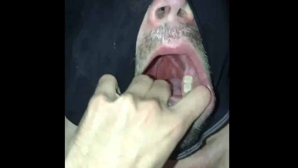 Hairy Gay BDSM Throat Fucking