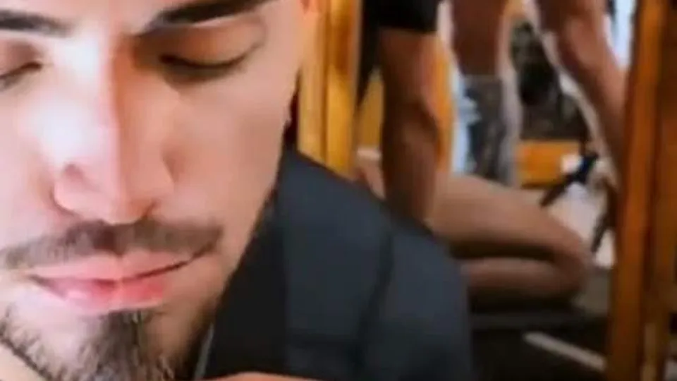 Latino Man Deep Throats Huge Cock, Gets Facial
