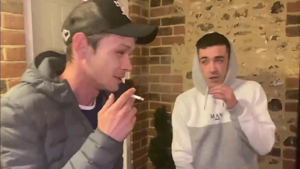 A Lad In A Puffer Jacket Fucks 2 Lads - ThisVid.com