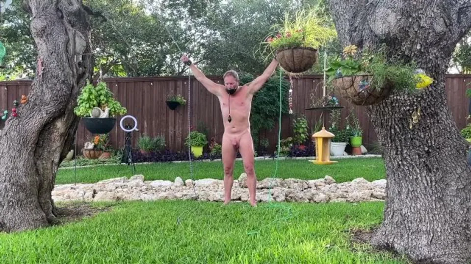 A little poolside meat for the girls to play with!