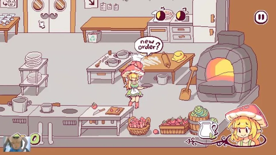 A SEXY BLONDIE WORKING ON A FUTANARI RESTORANT - FUTANARI DI FUNGHI