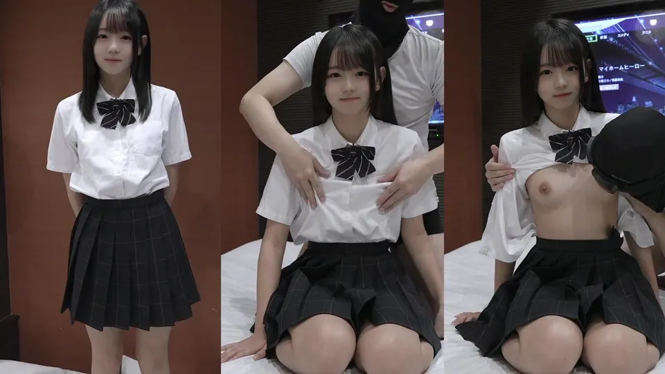 A super cute college student sister has a fierce battle with an uncle in a hotel  