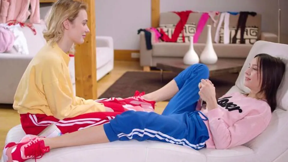 A young chick decided to cheat on a guy with a lesbian girlfriend