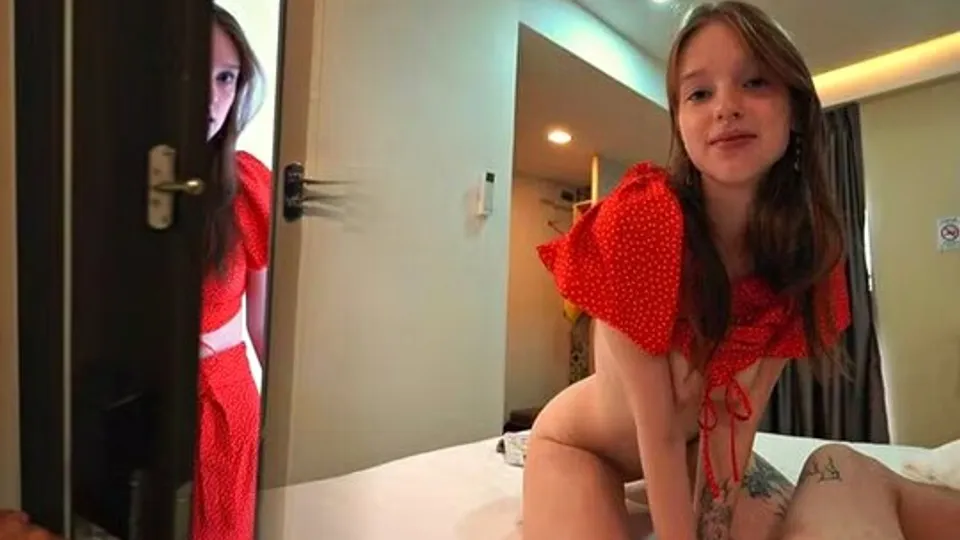 A young couple decided to have a great time on the bed 