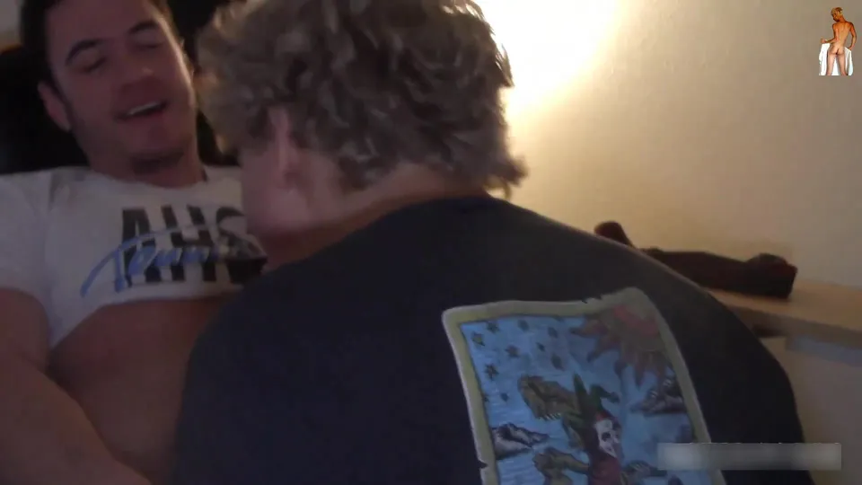 AA Vid - Gay porn cute blond curly haired twink gangbanged amateur fuck tube