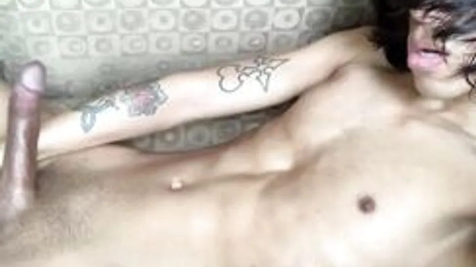 [ABX][2][893] - Jacking off my hung Emo twink cock intense orgasm
