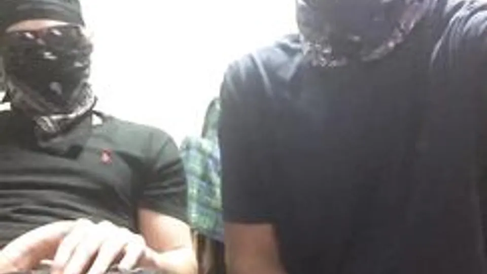 Italian & Mixed Friends Jerk Off Together