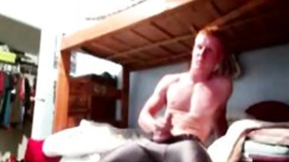 [ABX][4][032] - Football jock cums before sleep