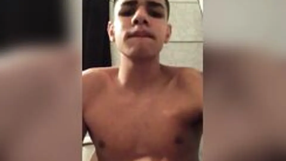 Colombian Twink Masturbates in House