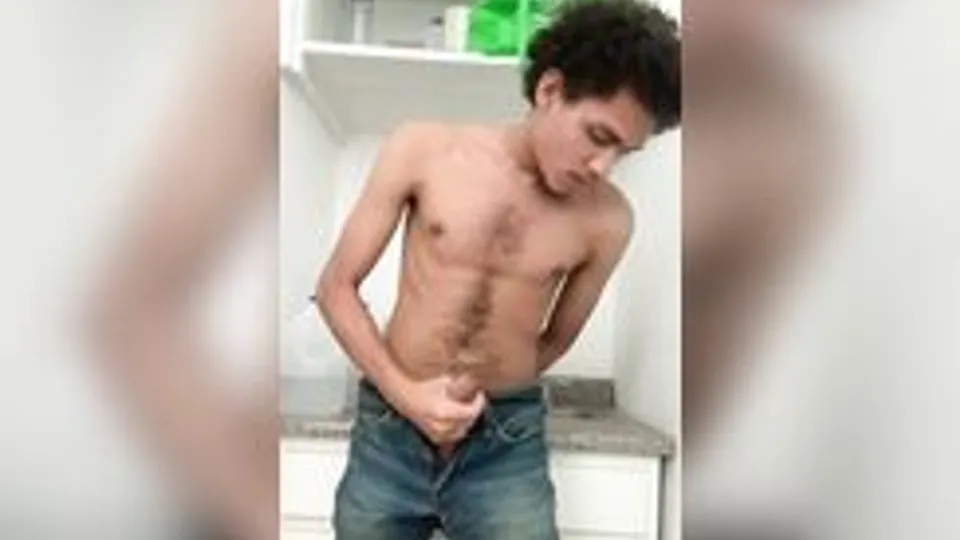 [ABX][4][731] - Jerk off in jean shorts (Cumshot ending)
