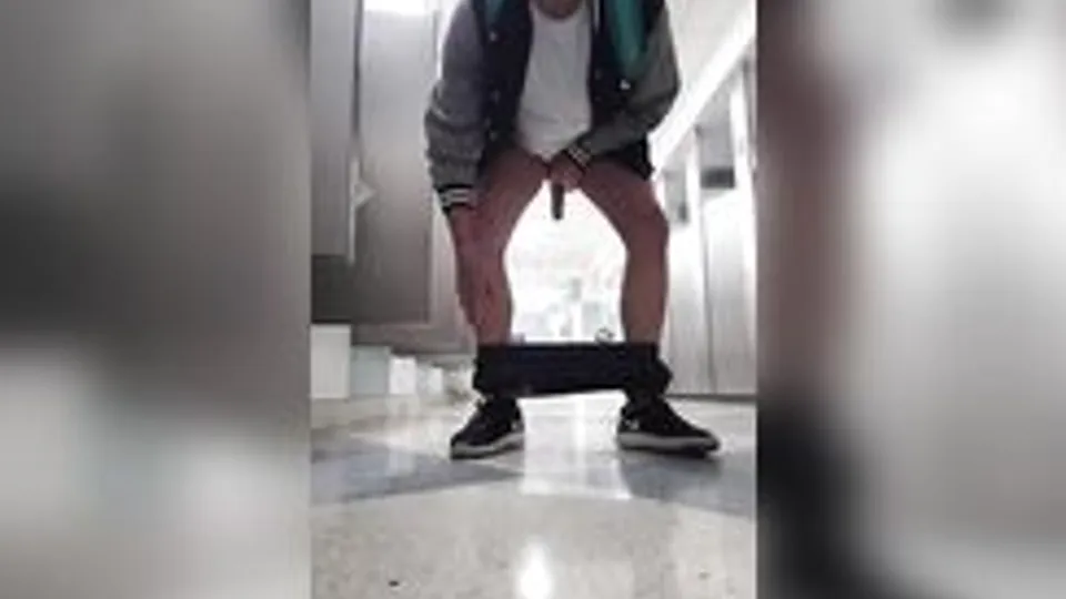 [ABX][4][894] - Jacking off and cumming with my pants down to my...