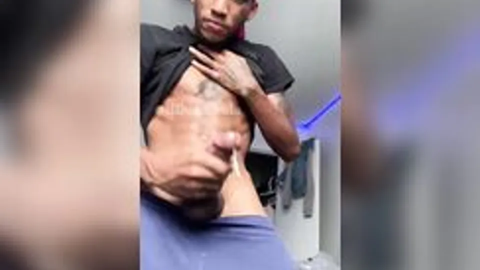 [ABX][A][103] Amateur black boy wanking and hot cumshot