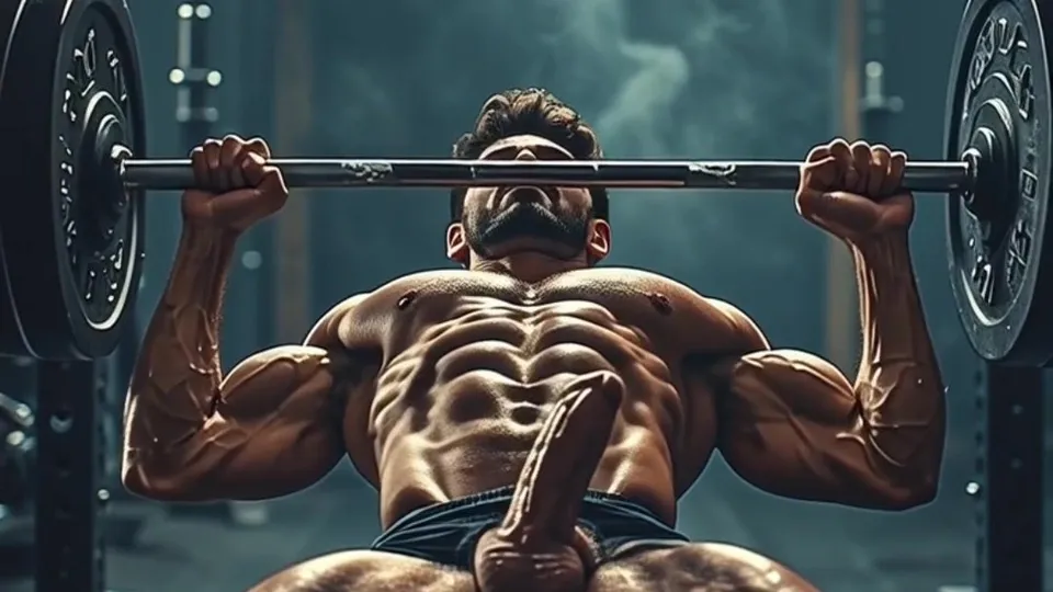 Masculine Himbo's Locker Room Fantasy