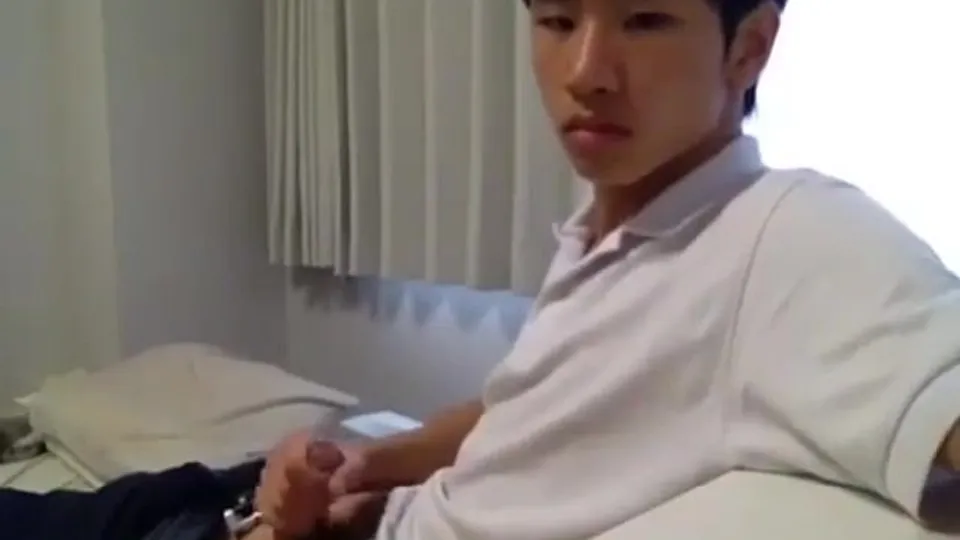 Adorable asian student gets curious