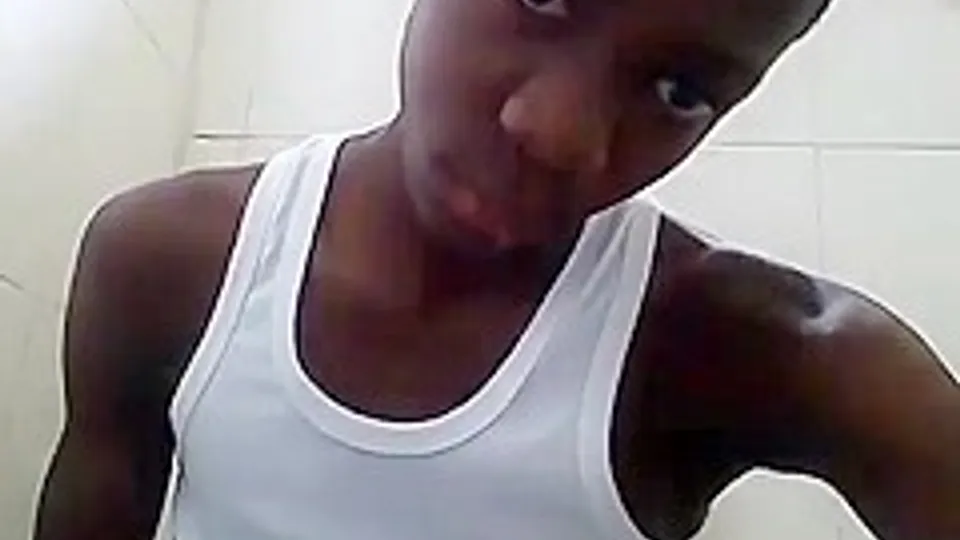 African High School Boy Masturbates After School