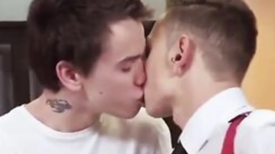 Twink Boys Masturbate Together at Home