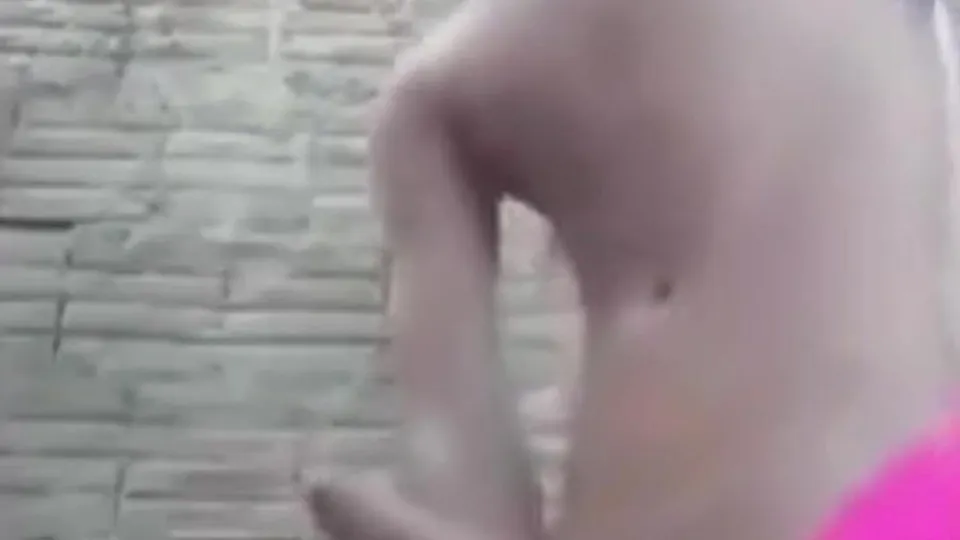 Brazilian Lad in Pink Shorts Jerks Off