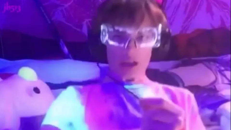 AHV - Cute teen black light. Flying his colors
