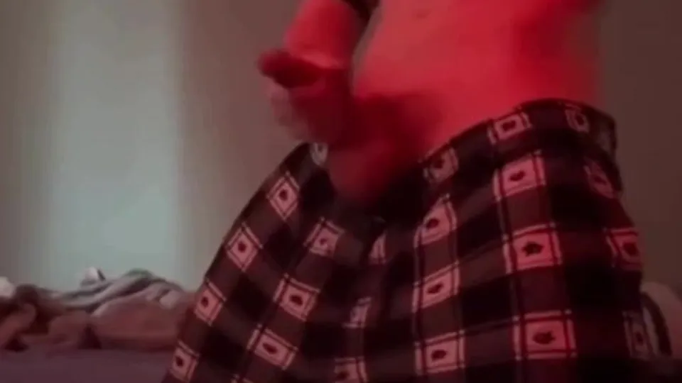 AHV - Hot jerking in the bed rooms