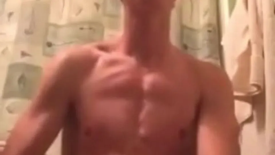 AHV - Hot white teen jerks off with Dirty talking