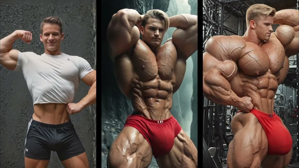 AI - Muscle Flexing - Big, Bigger, Biggest (no growth) - ThisVid.com