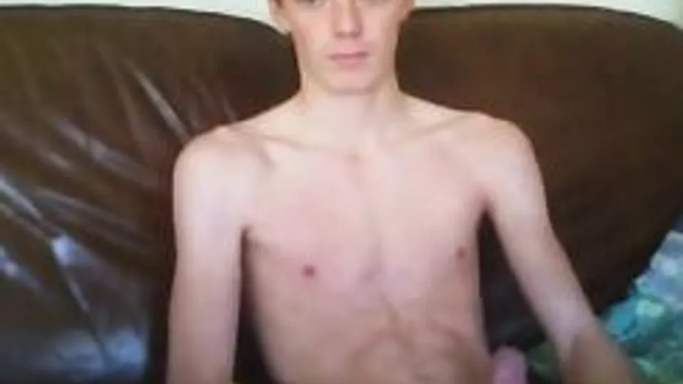 akward shy but smiling cute guy cam