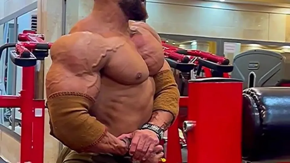 Alpha bodybuilder posing - video 2 - ThisVid.com