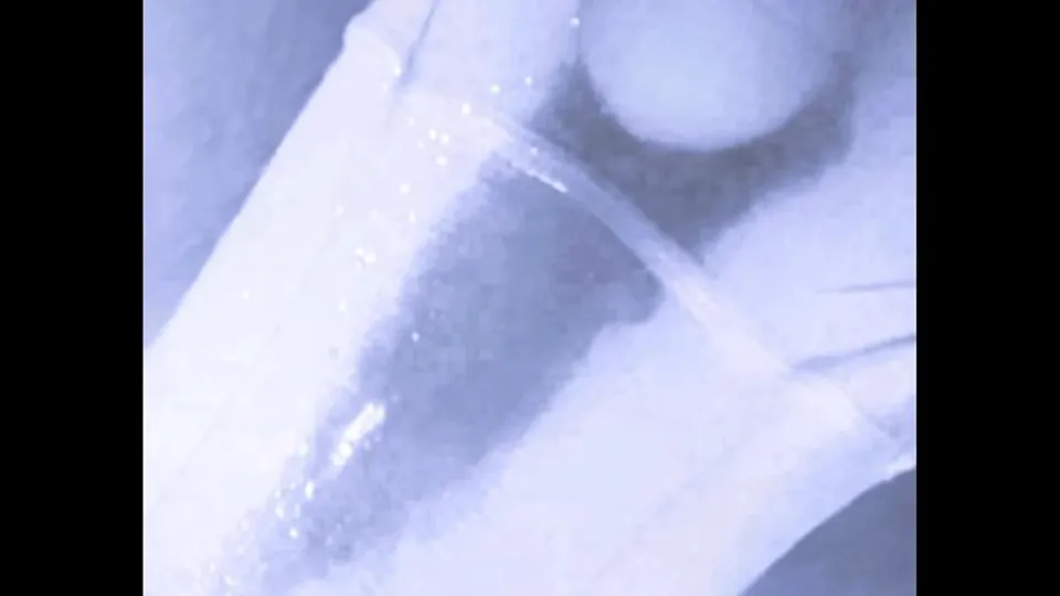 Amazing squirting orgasms straight through teens panties while vibrating pussy and clit! Close-Up !