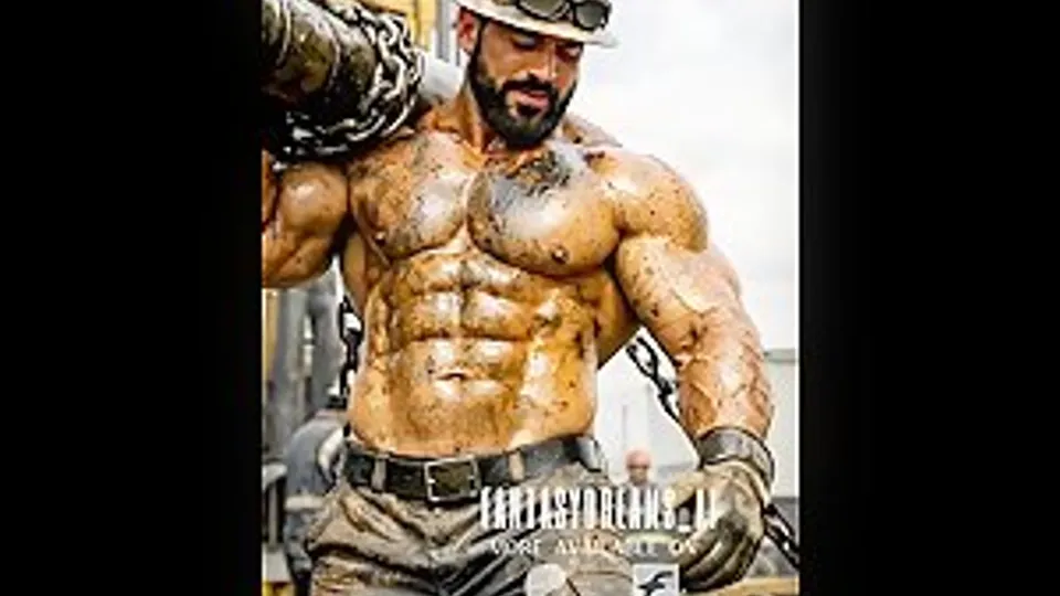 And when does your day begin on this bodybuilder oil platform? 🛢️