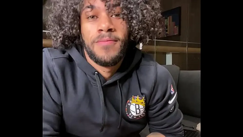 Andy Rodrigues showing big monster cock