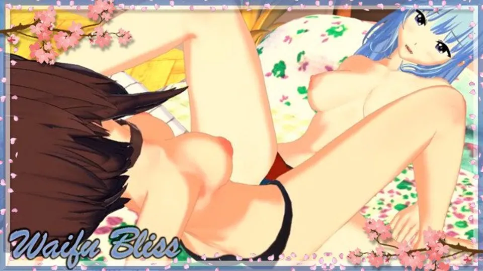 Aqua and Megumin rub their pussies and orgasm together.
