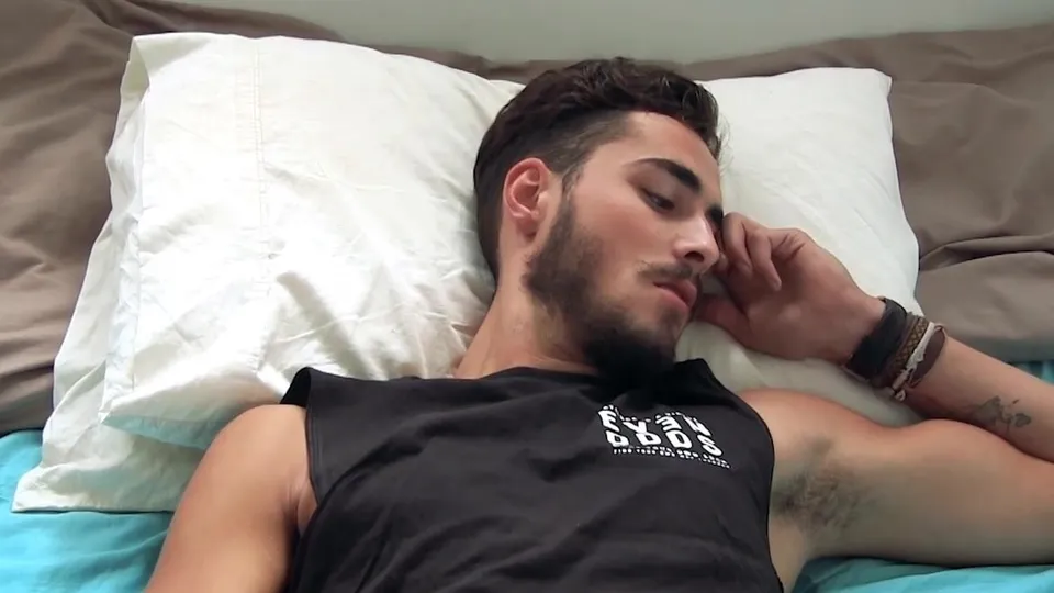 Artistic: Armpit boy shows sperm on hand after orgasm - ThisVid.com