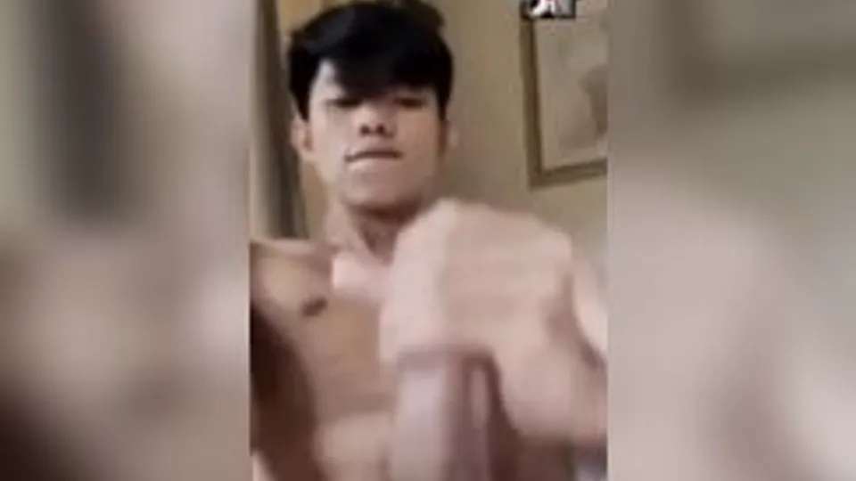 Asian Boy Shoot His Load  K3
