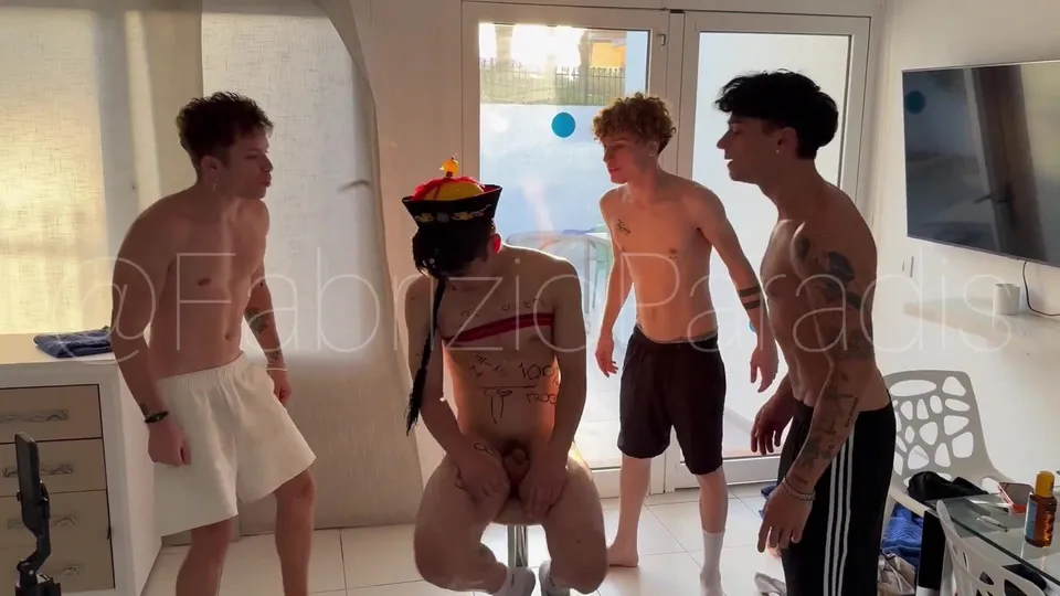 Asian Bottom's Humiliating Gangbang