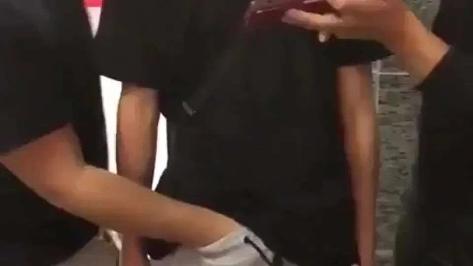 Asian Stud Is Wanked and Has His Big Erection Exposed by His Friends - ThisVid.com