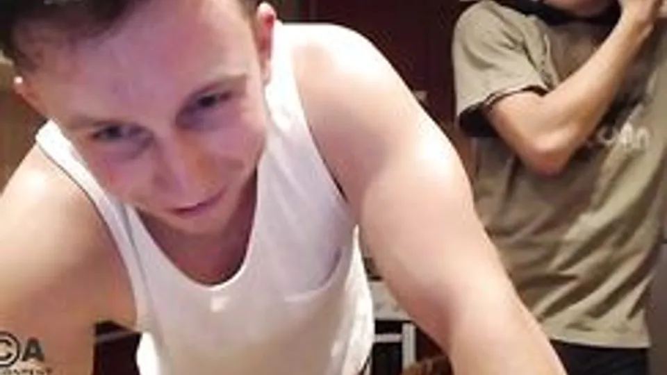 Flirty Twink Masturbates in House