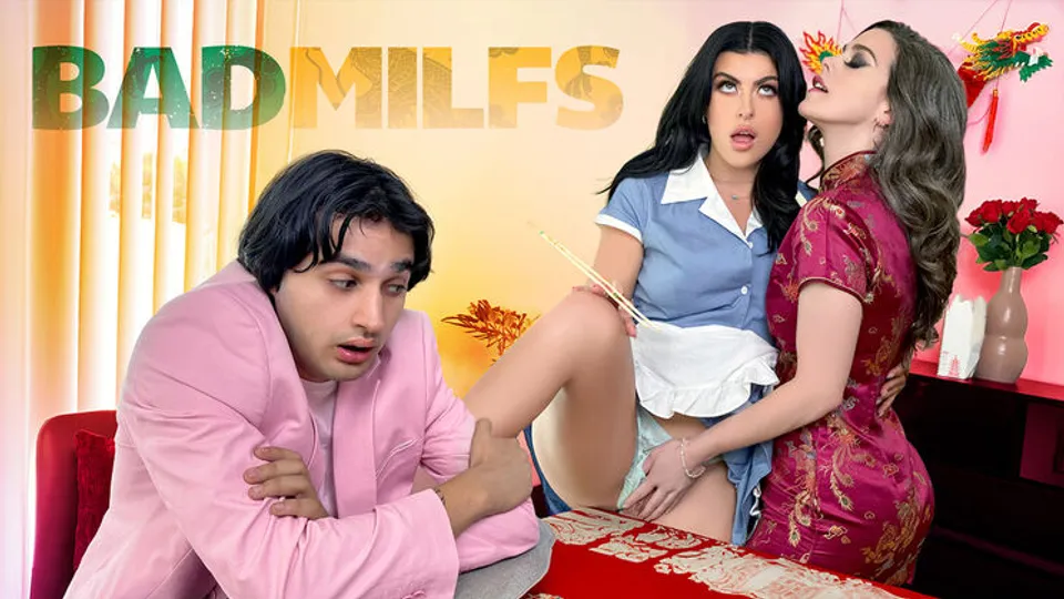 Bad Milfs - Elias CashGal RitchieNicole Emma Vaunt - Filthy Threesome With Our Favorite Waitress 