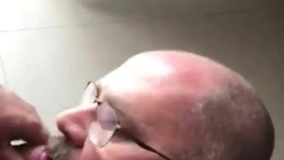 Bald Daddy Takes It Raw and Swallows