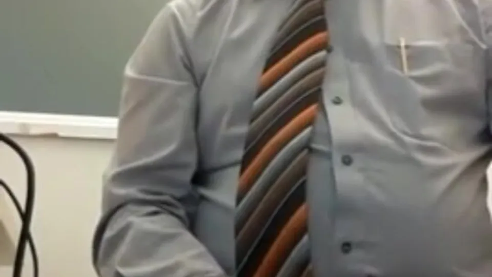 Teacher Gets Down in Classroom with Student