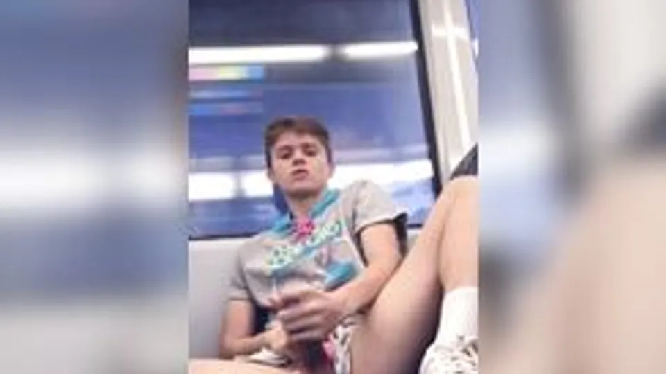 Barbie Boy Cums in Public