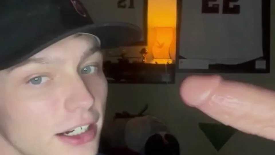 Baseball jock sucks and rides coach